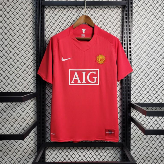 Retro 07-08 Manchester United Home Premier League Jersey