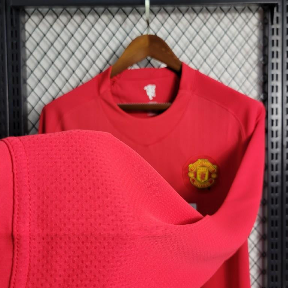 Retro Long Sleeve 07-08 Manchester United Home Premier League Jersey