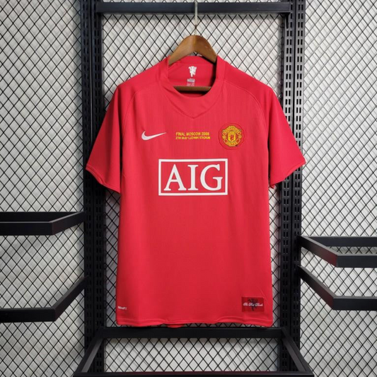 Retro 07-08 Manchester United Champions League Version Home Jersey