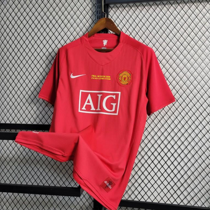 Retro 07-08 Manchester United Champions League Version Home Jersey