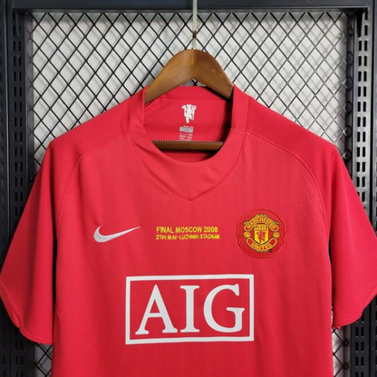 Retro 07-08 Manchester United Champions League Version Home Jersey