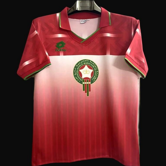 Retro 1994 Morocco Home Red Jersey
