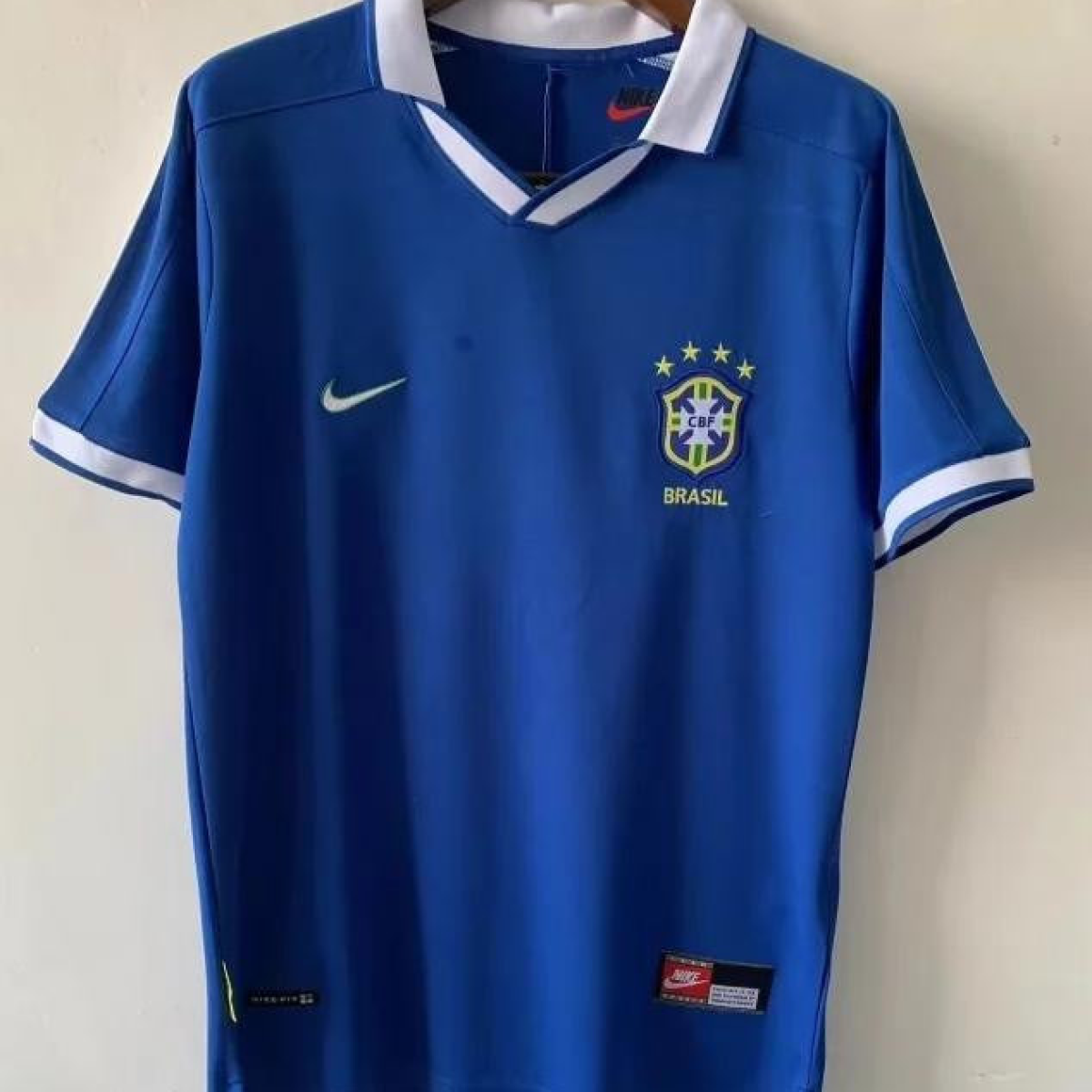 Retro 1970 Brazil Away Blue Jersey