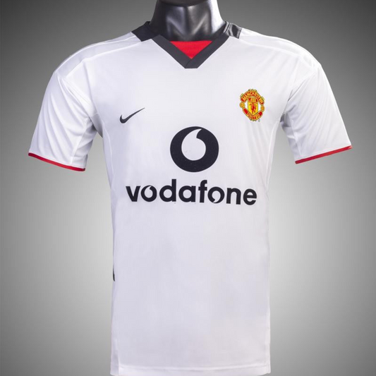 Retro 02/03 Manchester United Third White Soccer Jersey