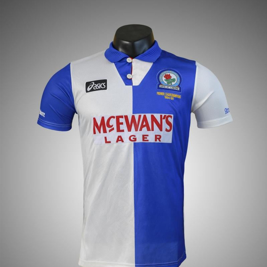 Retro 94/96 Blackburn Rovers Home Soccer Jersey