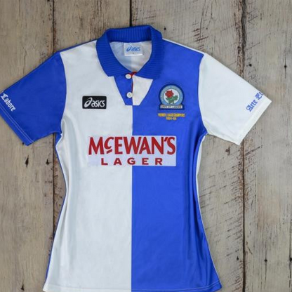 Retro 94/96 Blackburn Rovers Home Soccer Jersey