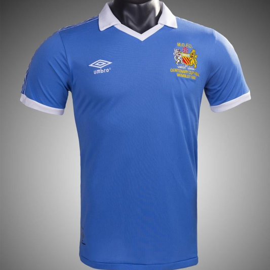 Retro 81/82 Manchester City Home Soccer Jersey