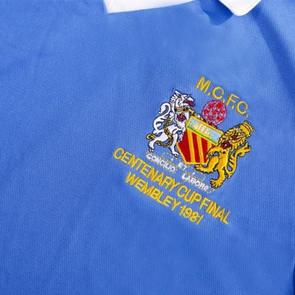 Retro 81/82 Manchester City Home Soccer Jersey