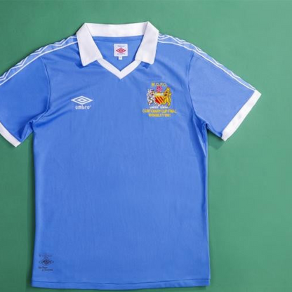 Retro 81/82 Manchester City Home Soccer Jersey