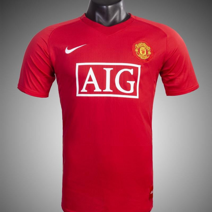 Retro 07/08 Manchester United Home Soccer Jersey