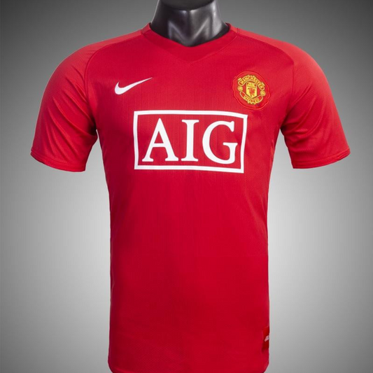 Retro 07/08 Manchester United Home Soccer Jersey