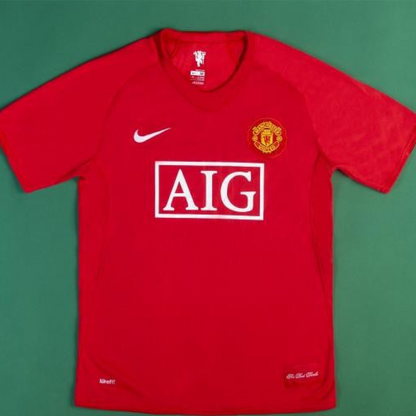 Retro 07/08 Manchester United Home Soccer Jersey