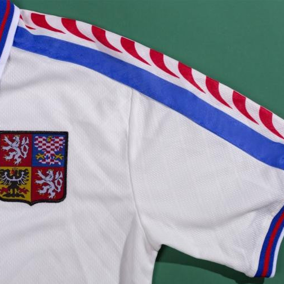 Retro 1996 Czech Republic  Away Soccer Jersey