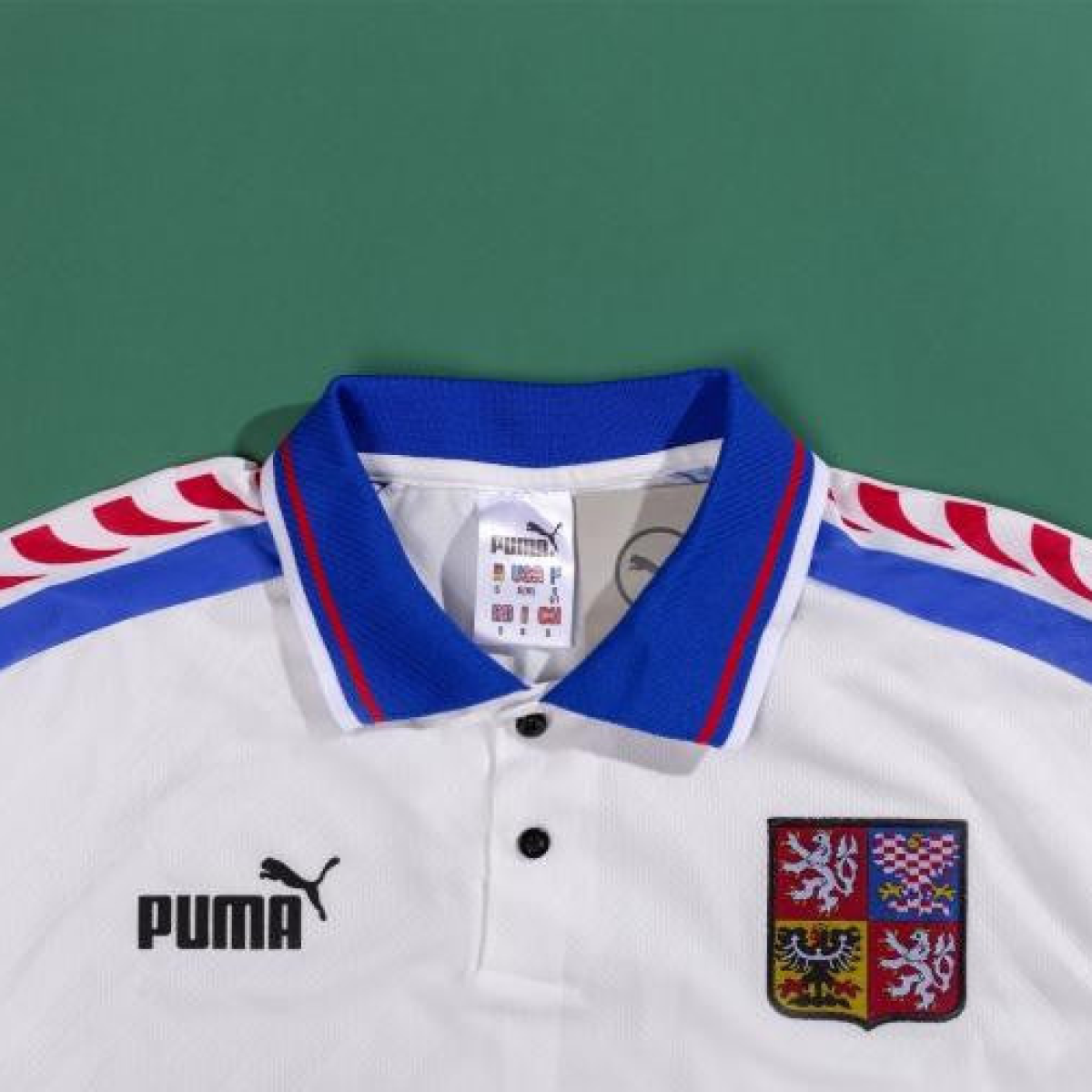 Retro 1996 Czech Republic  Away Soccer Jersey