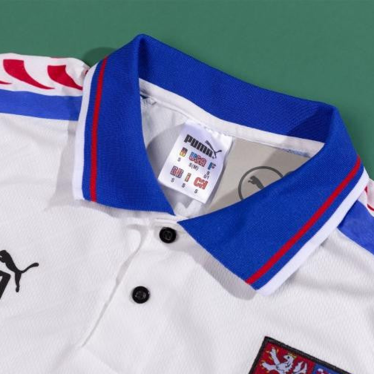 Retro 1996 Czech Republic  Away Soccer Jersey