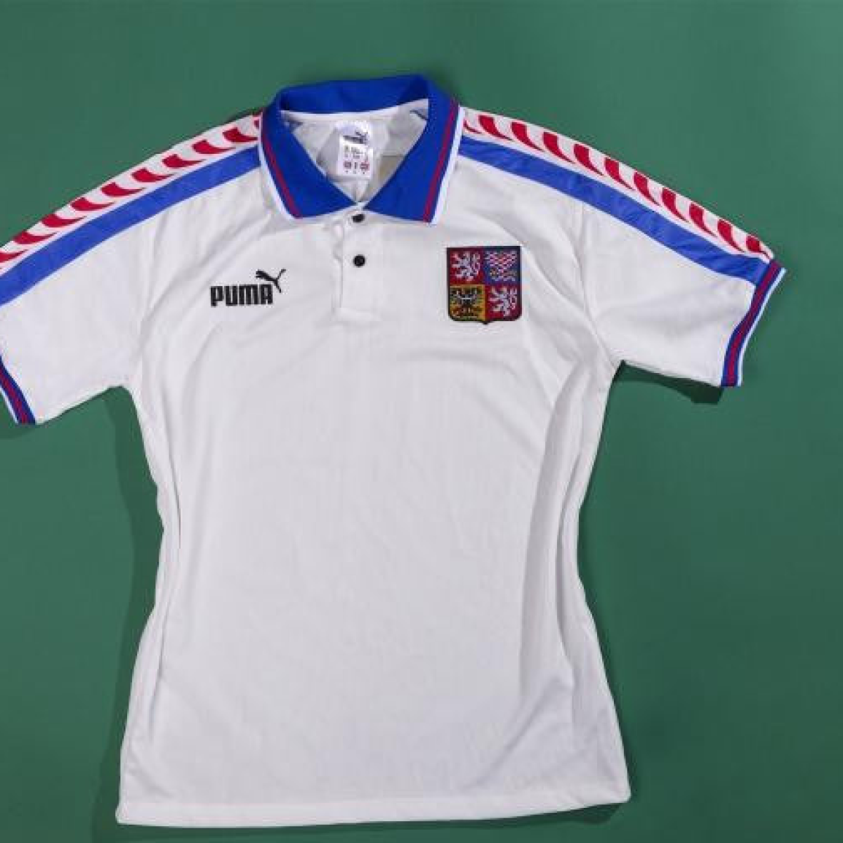 Retro 1996 Czech Republic  Away Soccer Jersey