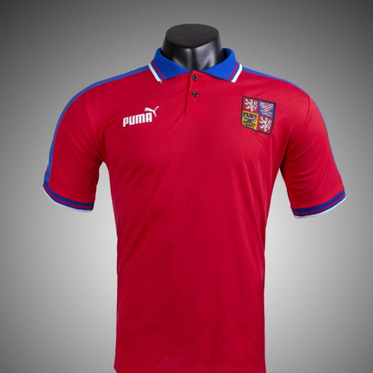 Retro 1996 Czech Republic Home Soccer Jersey