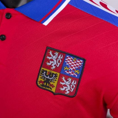 Retro 1996 Czech Republic Home Soccer Jersey