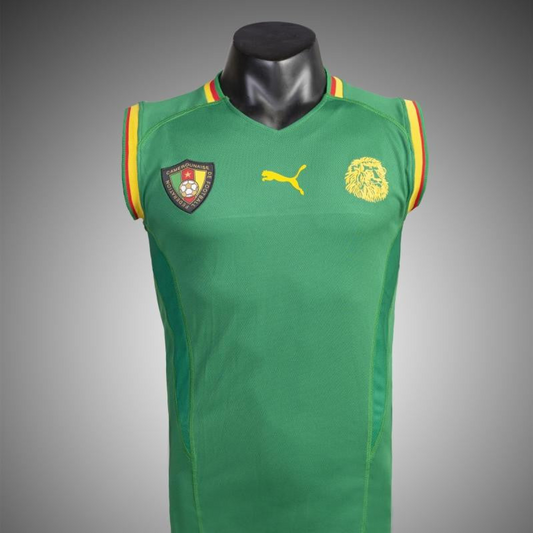 Retro 2002 Cameroon Home Soccer Jersey