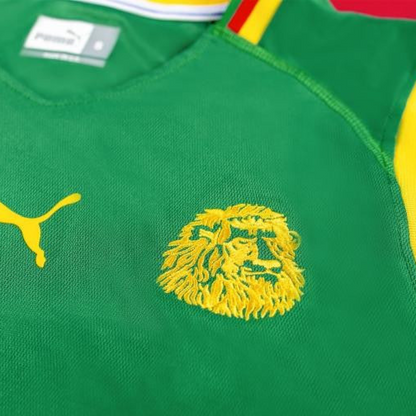 Retro 2002 Cameroon Home Soccer Jersey