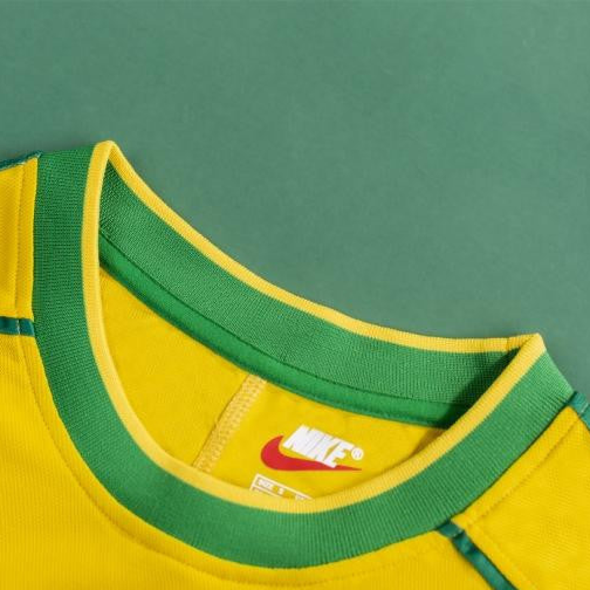 Retro 1998 Brazil Home Soccer Jersey