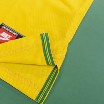 Retro 1998 Brazil Home Soccer Jersey