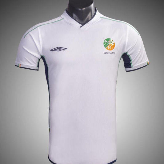 Retro 2002 Ireland Away Soccer Jersey