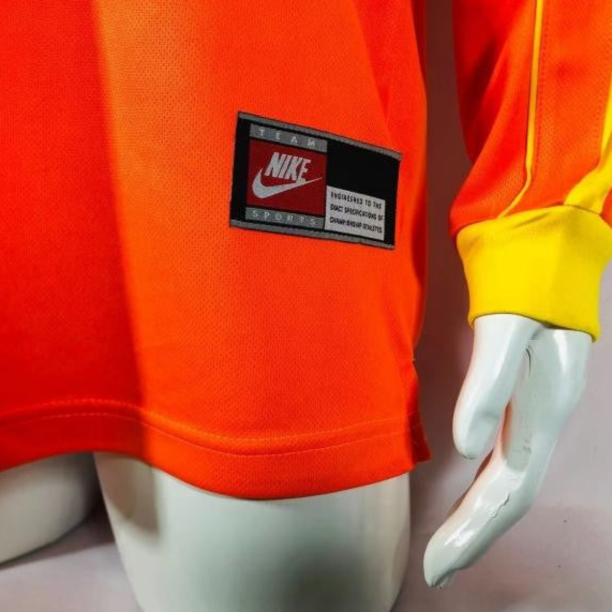 Retro 1998 Brazil Goalkeeper Orange Jersey
