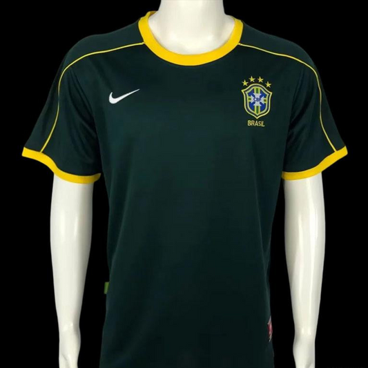 Retro 1998 Brazil Green Goalkeeper Jersey