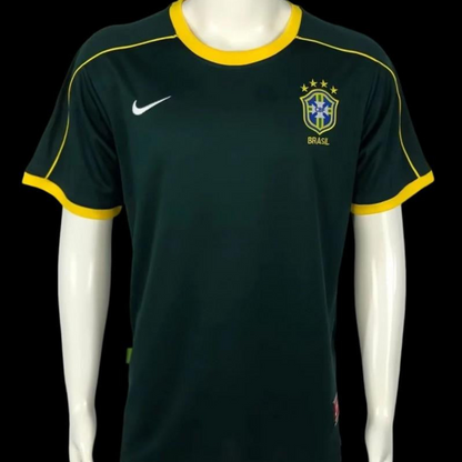 Retro 1998 Brazil Green Goalkeeper Jersey