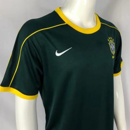 Retro 1998 Brazil Green Goalkeeper Jersey