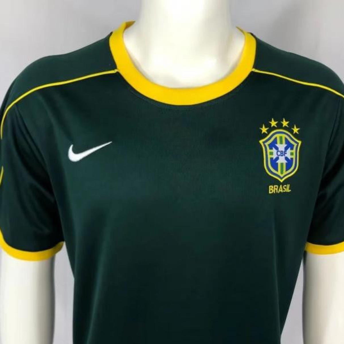 Retro 1998 Brazil Green Goalkeeper Jersey