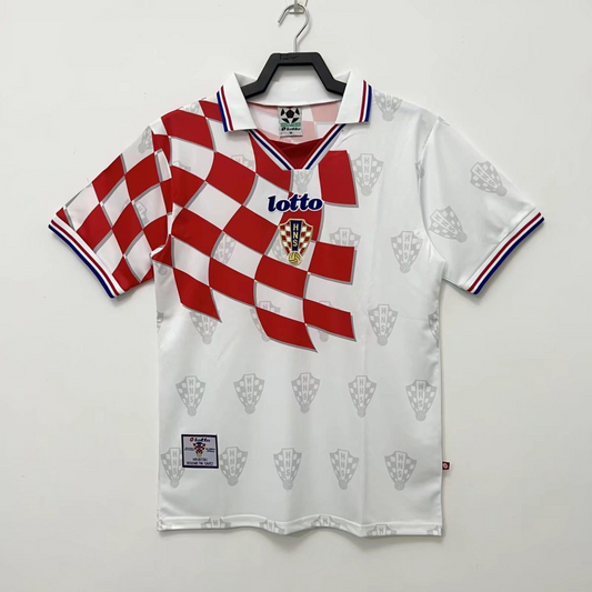 Retro 1998 Croatia Home Soccer Jersey