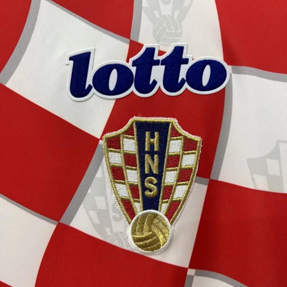 Retro 1998 Croatia Home Soccer Jersey