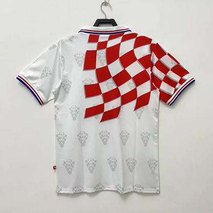 Retro 1998 Croatia Home Soccer Jersey