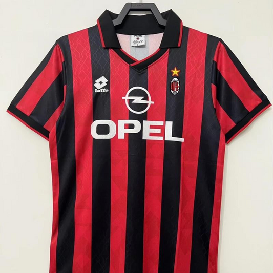 Retro 95/96AC Milan Home Soccer Jersey