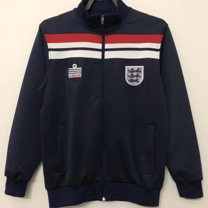 Retro 1982 England Navy Full Zipper Jacket