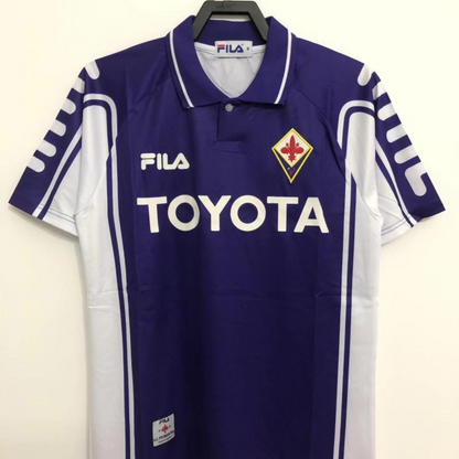 Retro 99/00 Fiorentina Home Soccer Jersey