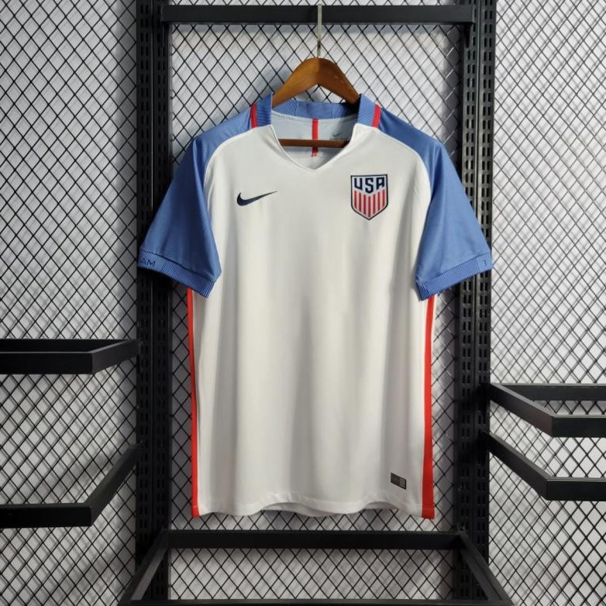 Retro 2019 USA Home Soccer Jersey