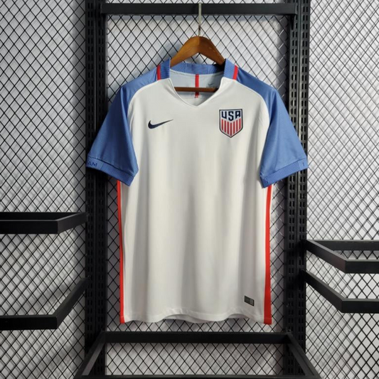 Retro 2019 USA Home Soccer Jersey