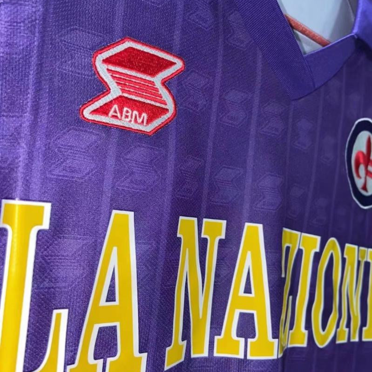 Retro 89/90 Fiorentina Home Soccer Jersey