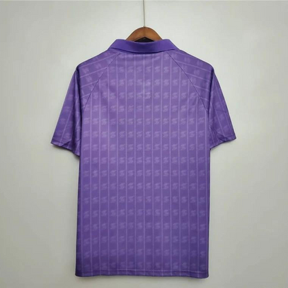 Retro 89/90 Fiorentina Home Soccer Jersey