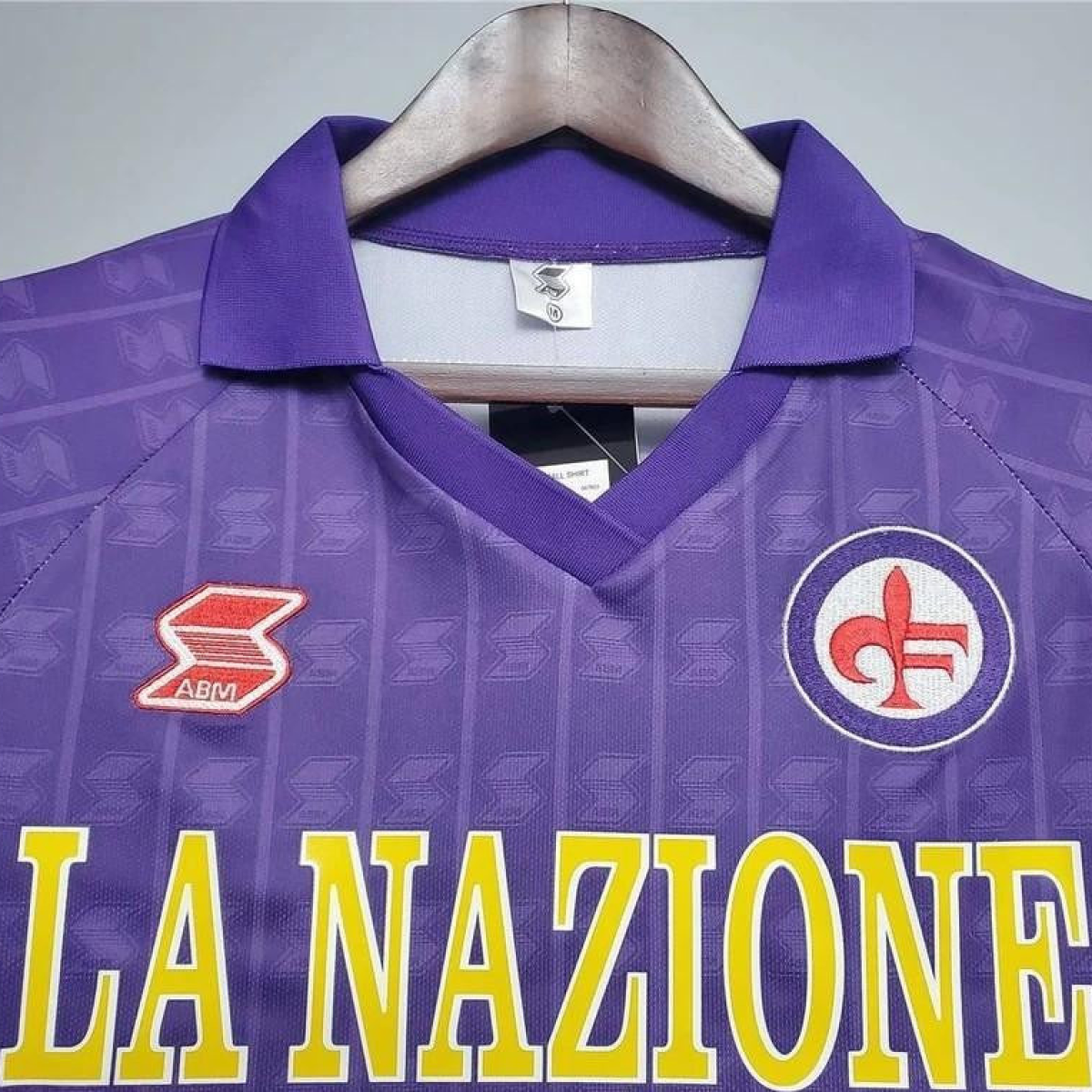 Retro 89/90 Fiorentina Home Soccer Jersey