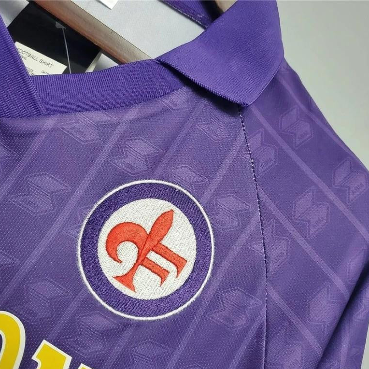 Retro 89/90 Fiorentina Home Soccer Jersey
