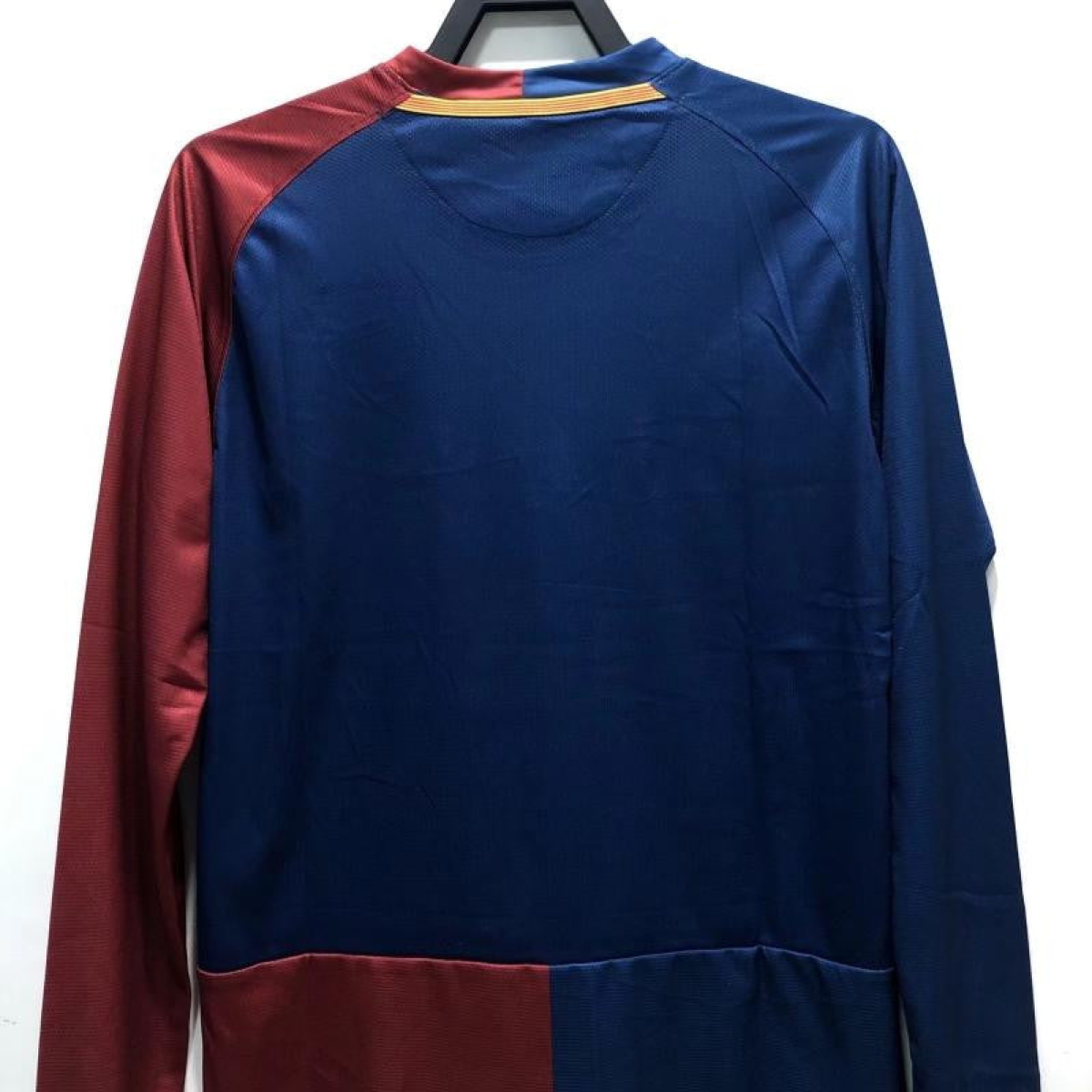 Retro 08/09 Long SLeeve Barcelona Home Champions Version Soccer Jersey