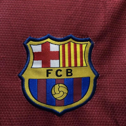 Retro 08/09 Barcelona Home Champions Version Soccer Jersey