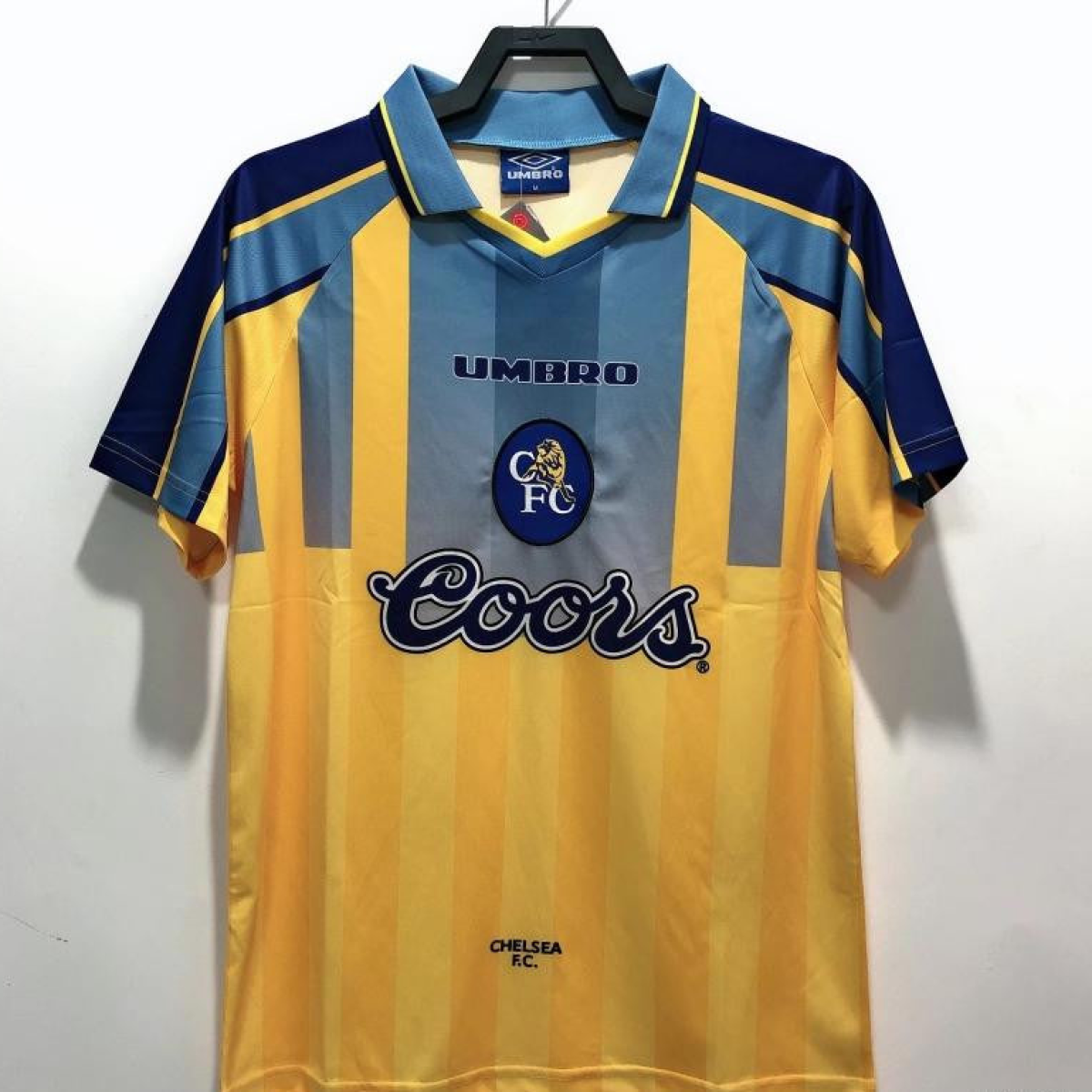 Retro 95/97 Chelsea Away Yellow Soccer Jersey