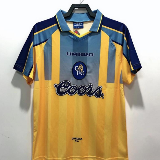 Retro 95/97 Chelsea Away Yellow Soccer Jersey