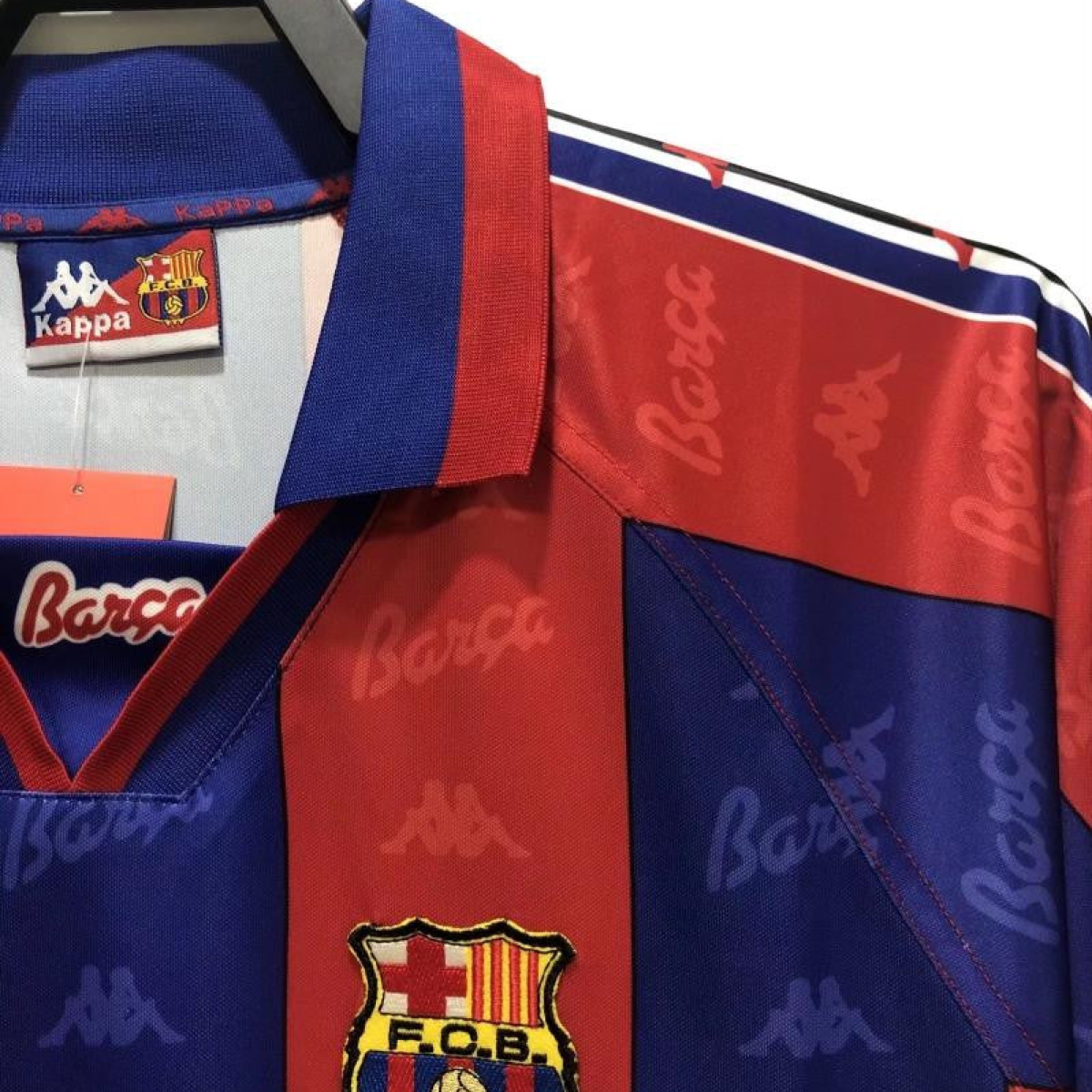 Retro 96/97 Long Sleeve Barcelona Home Soccer Jersey