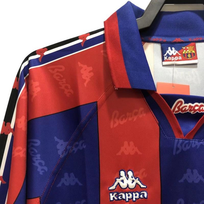 Retro 96/97 Long Sleeve Barcelona Home Soccer Jersey